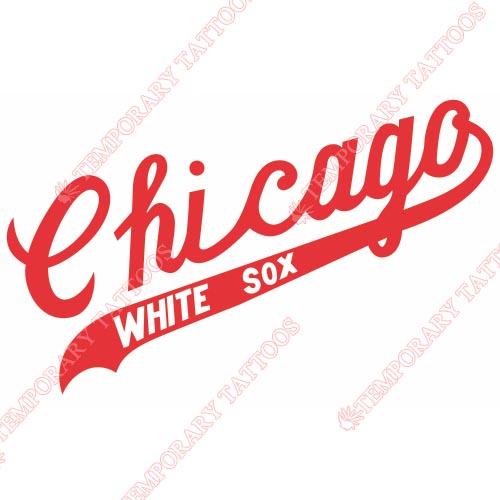 Chicago White Sox Customize Temporary Tattoos Stickers NO.1520